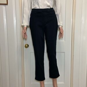 Isaac Mizrahi Live Pull-on Black Slim Leg Pants